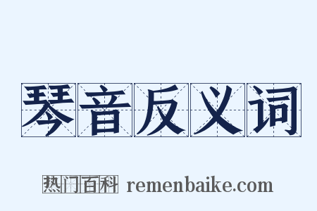 琴音反义词是什么意思的图片